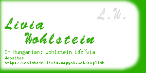 livia wohlstein business card